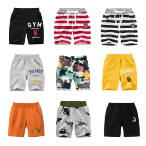 OLEKID 2-8 Years Summer Children Boys Shorts Cotton Printed Little Boys Sports Shorts Kids Toddler Baby Boy Clothes 1